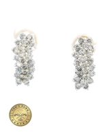  Diamond Cluster Earrings 