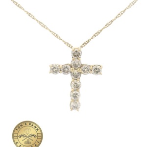 Diamond Cross Charm with Necklace 