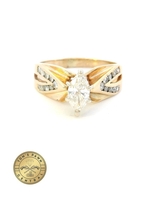 Marquise Cut Diamond Ring 