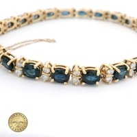  Deep Blue Tennis Bracelet