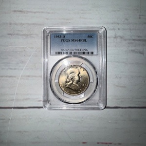 1953-D BEJAMIN HALF DOLLAR PCGS MS64FBL